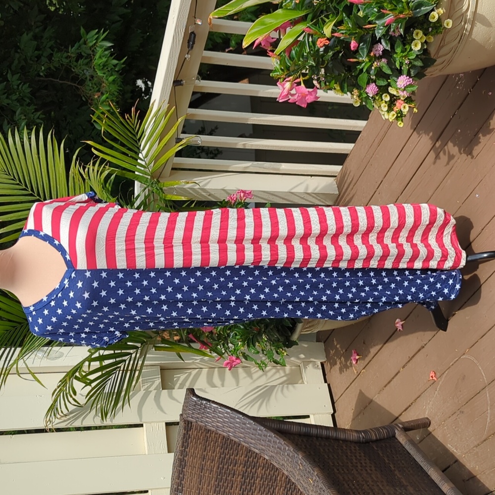 Reb & J Stars and Stripes Dress EUC